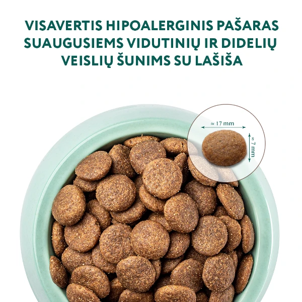 Optimeal Hypoallergenic M/L sausas Maistas šunims su lašiša, 4kg