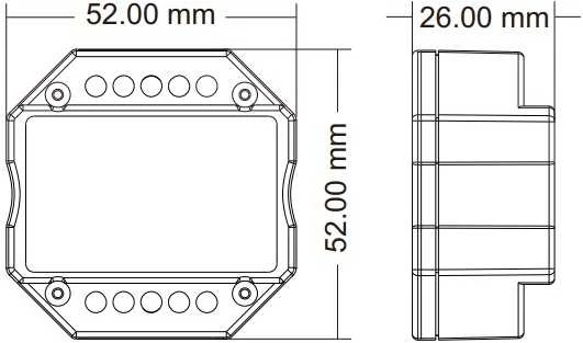 0/1-10V WiFi + RF + PUSH valdiklis, veikia per WIFI ir TUYA