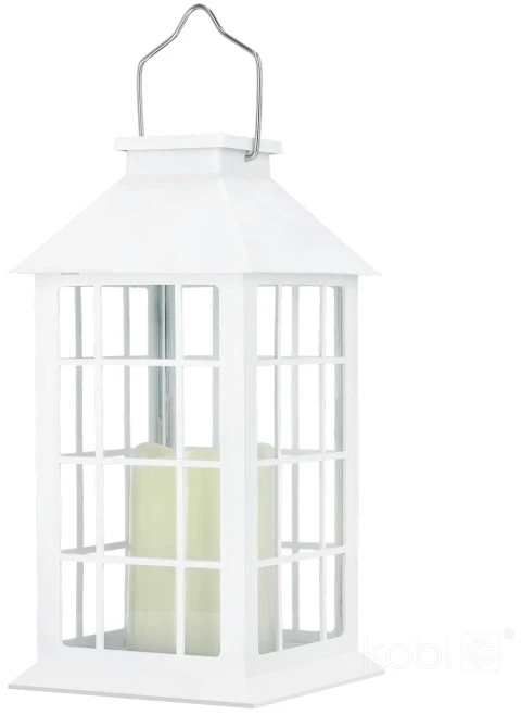 0,02W LED lauko šviestuvas su saulės baterija CANDELIO, baltas, 2700K, IP44