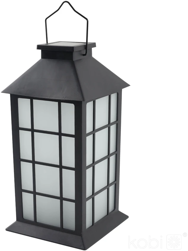 0,06W LED pastatomas lauko šviestuvas su saulės baterija CANDELIO, juodas, 1600K, IP44