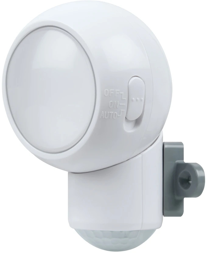 Osram 0,3W LED sieninis šviestuvas SPYLUX, baltas, 3000K, su baterija ir judesio davikliu, IP43