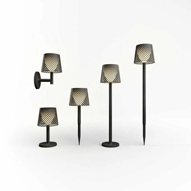 New Garden 0,5W LED įkraunamas šviestuvas GRETA SOLAR, juodas, 3000K, IP65