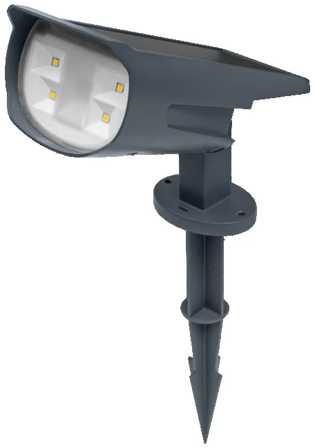 0,5W LED šviestuvas su saulės baterija ENDURA GARDEN SOLAR SPOT, tamsiai pilkas, 3000K/RGB