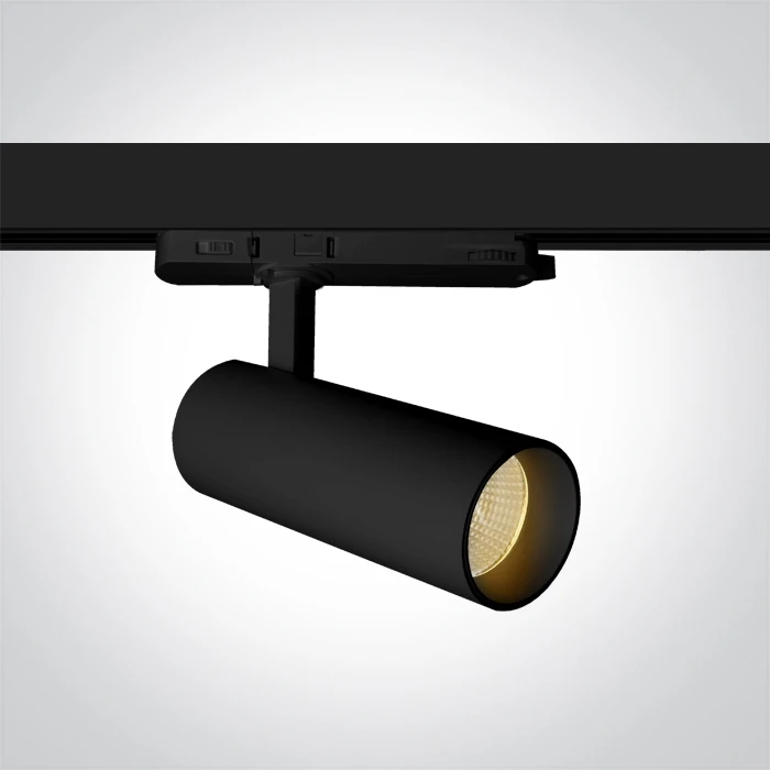 10/15/20W LED akcentinis šviestuvas į 3 fazių bėgelius, juodas, 3000/3500/4000K, 65606BT/B/V