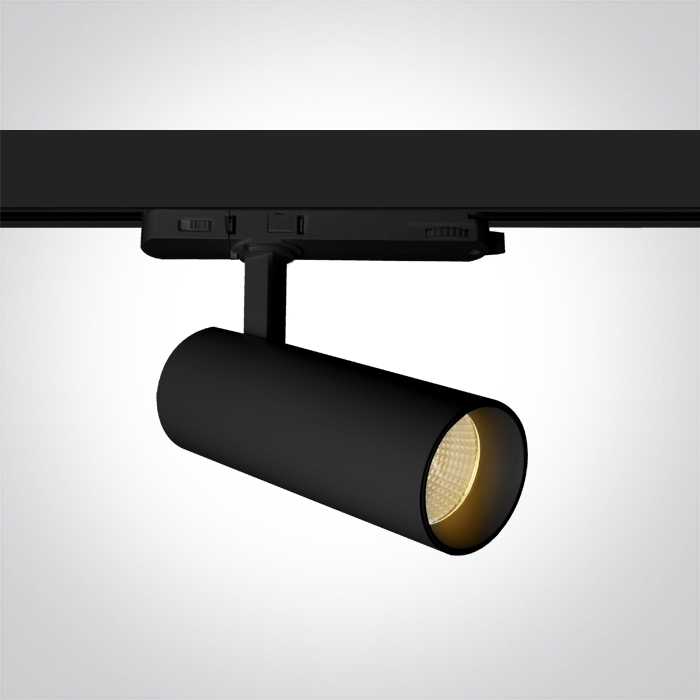 10/15/20W LED akcentinis šviestuvas į 3 fazių bėgelius, juodas, 3000/3500/4000K, 65606BT/B/V
