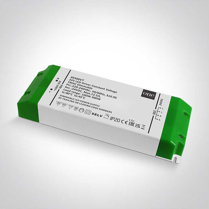 100-300W LED maitinimo šaltinis, 24V, dimeriuojamas, IP20, 89300VT