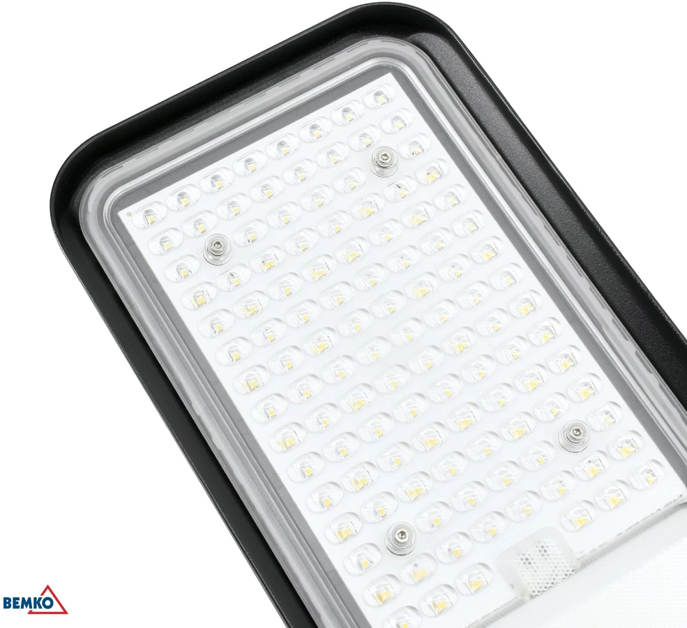 Bemko 100W LED gatvės šviestuvas JAZMIN, juodas, 4000K, IP65, 140°x70°