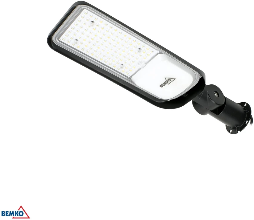 Bemko 100W LED gatvės šviestuvas JAZMIN, juodas, 4000K, IP65, 140°x70°