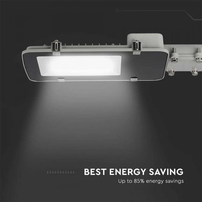 100W LED gatvės šviestuvas, pilkas, 4000K, SAMSUNG LED chip