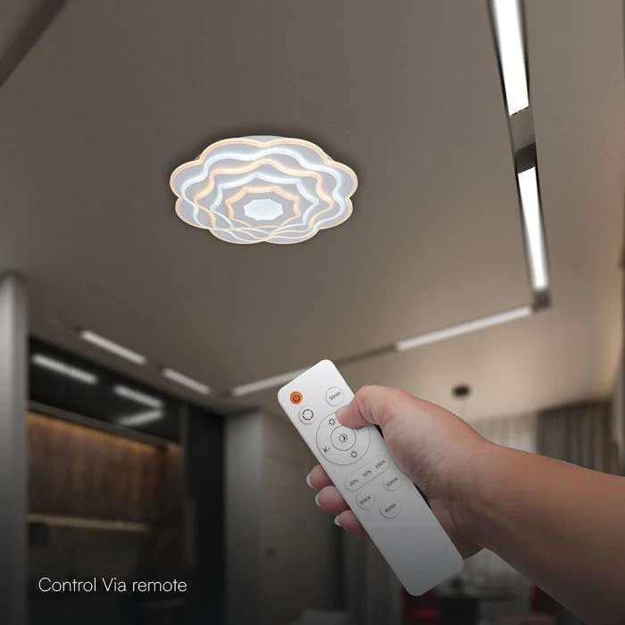 100W LED lubinis šviestuvas, baltas, 3000-6500K, dimeriuojamas