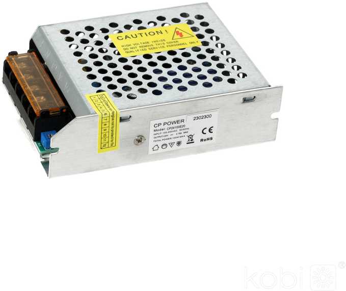 100W LED maitinimo šaltinis, 24V, plieno sp., IP20