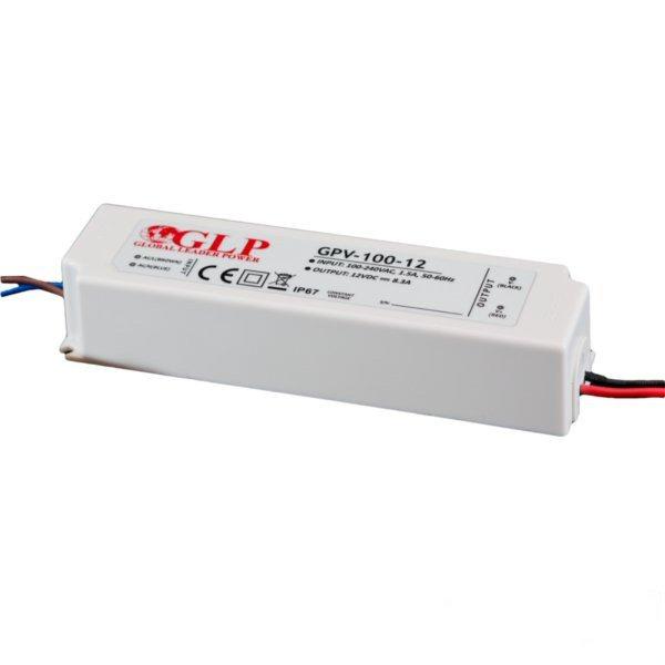 Mpl Power 100W LED Maitinimo šaltinis GLP 12V IP67