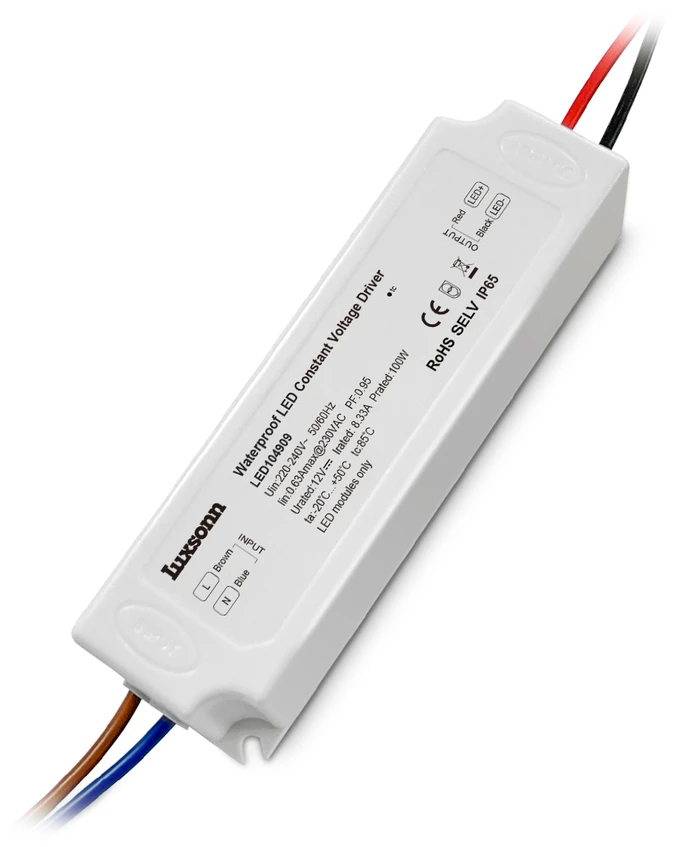100W LED maitinimo šaltinis LUXSONN, 12V, IP65