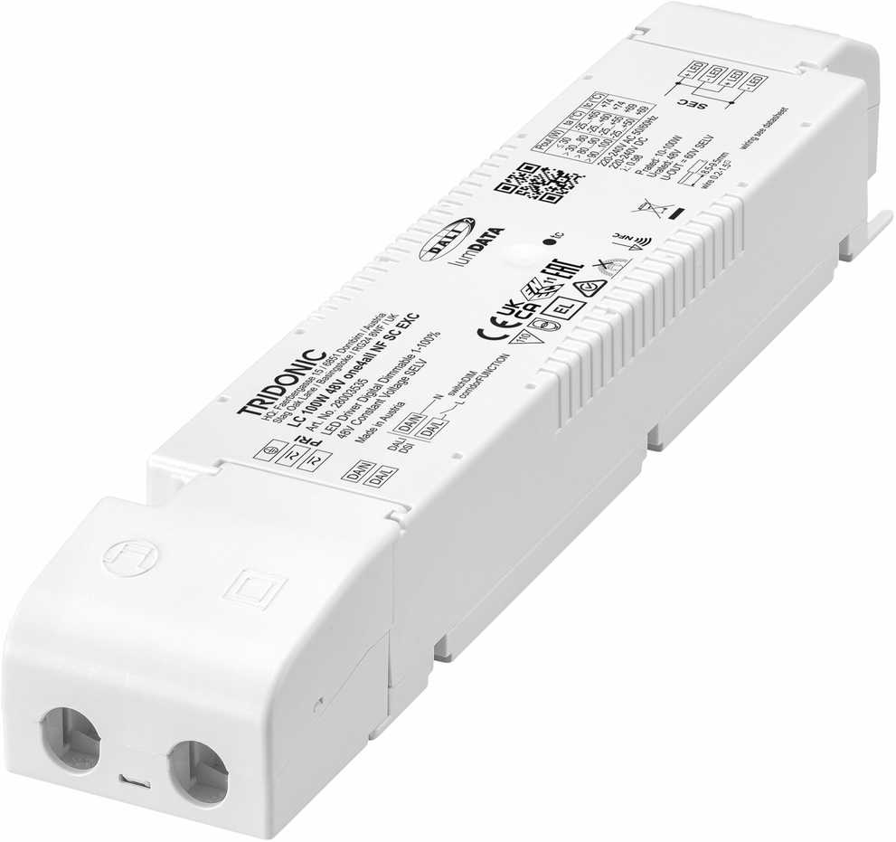 100W LED maitinimo šaltinis TRIDONIC LC ONE4ALL NF SC EXC SP, 48V, DALI/PUSH