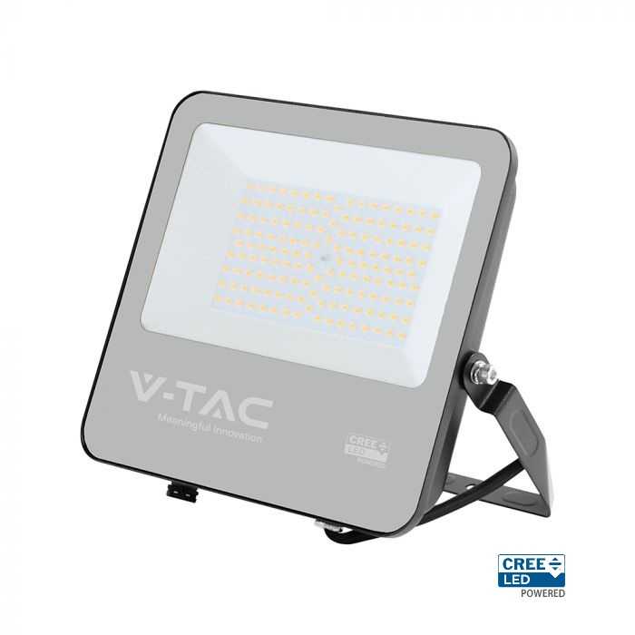V-tac 100W LED prožektorius, juodu korpusu, 3000K, CREE LED chip