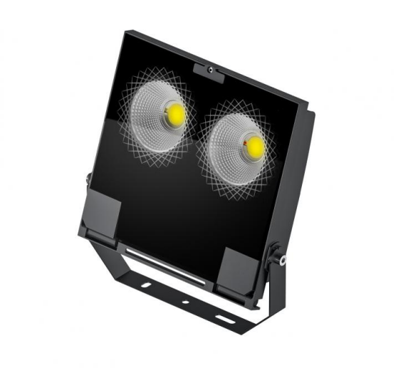 100W LED prožektorius PROLAMP, juodas, 4000K, IP66