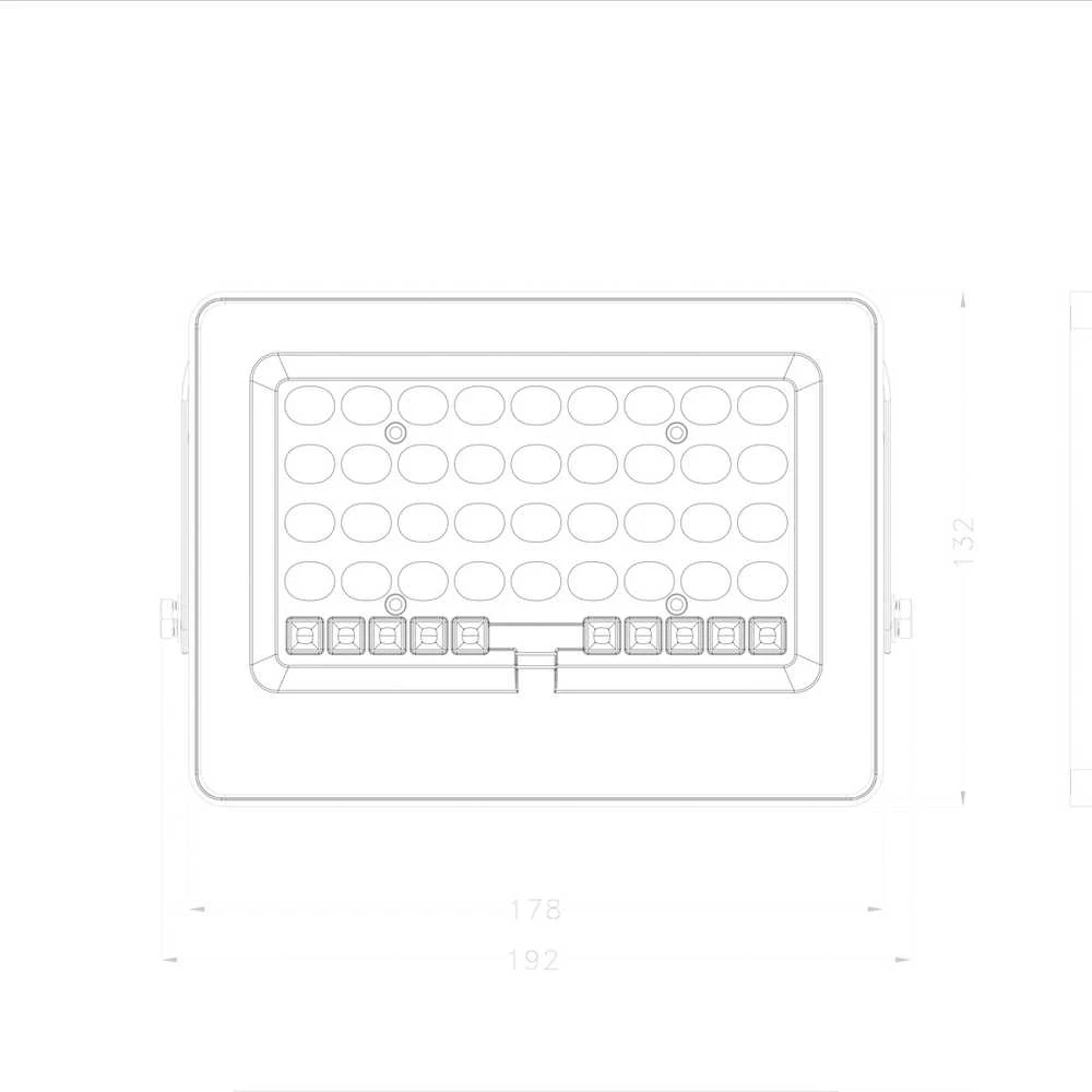 Pakabinamas šviestuvas 100W LED prožektorius su saulės baterija TIARA, pilkas, 4000K