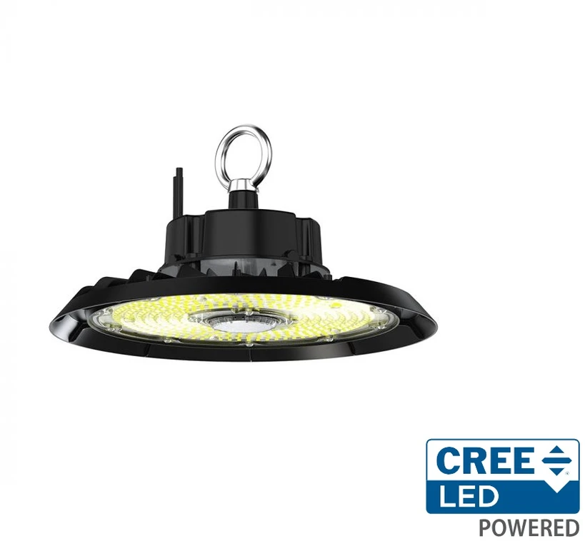V-tac 100W LED UFO sandėlio šviestuvas, juodas, 6500K, CREE LED chip