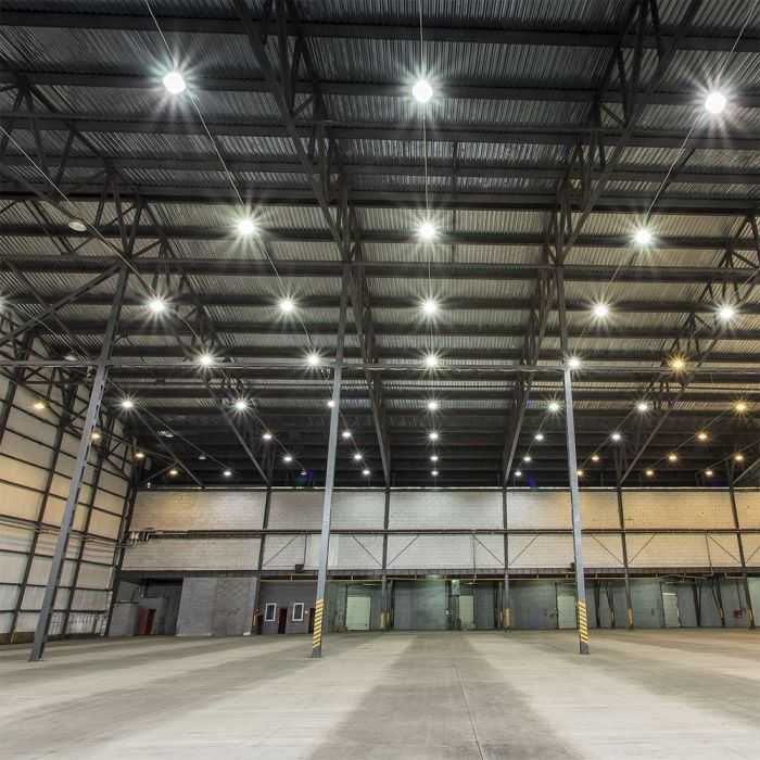V-tac 100W LED UFO sandėlio šviestuvas, juodas, 4000K, dimeriuojamas
