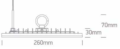 100W LED UFO šviestuvas, juodas, 4000K, IP65, 63100NA/C