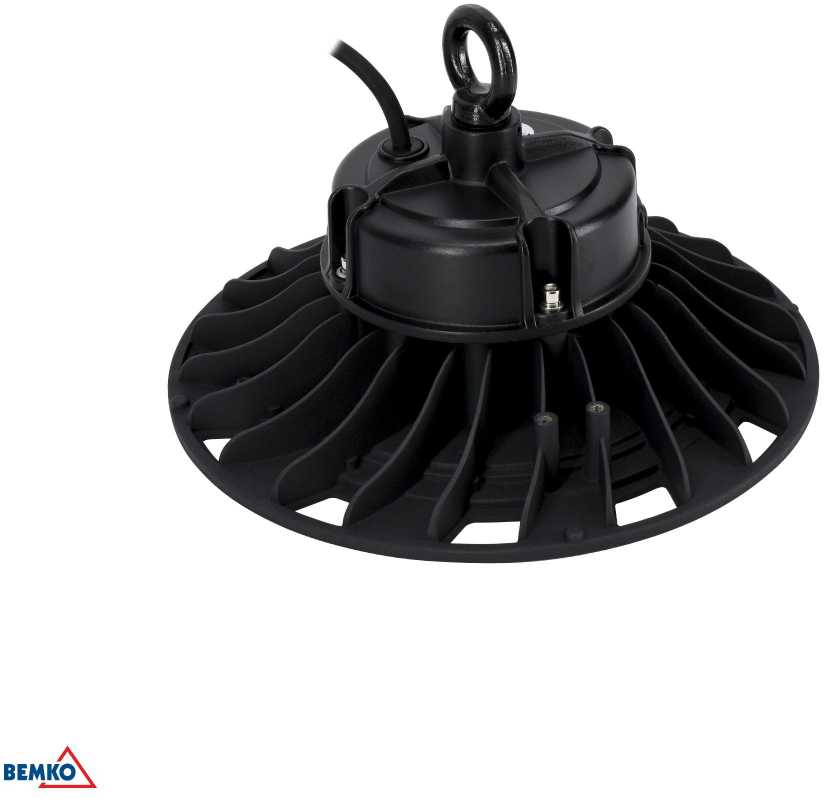 100W LED UFO šviestuvas PARIT, juodas, 4000K, IP65, 110°
