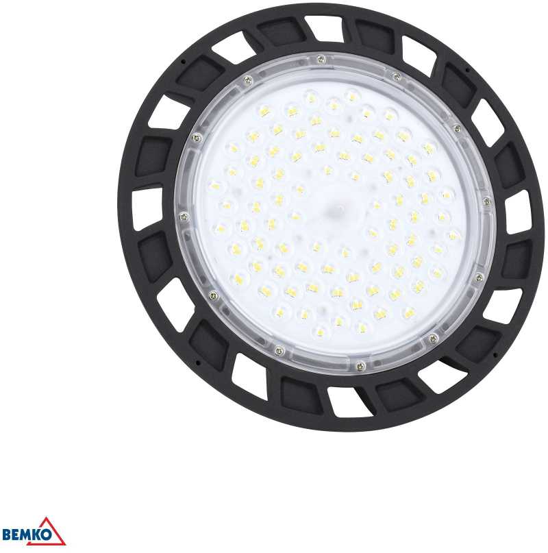 100W LED UFO šviestuvas PARIT, juodas, 4000K, IP65, 110°
