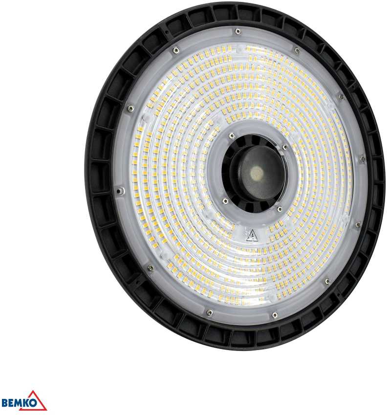Bemko 100W LED UFO šviestuvas PARIT, juodas, 4000K, IP65, 90°