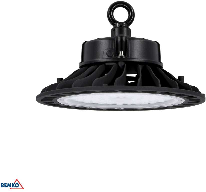 100W LED UFO šviestuvas PARIT, juodas, 4000K, IP65, 110°