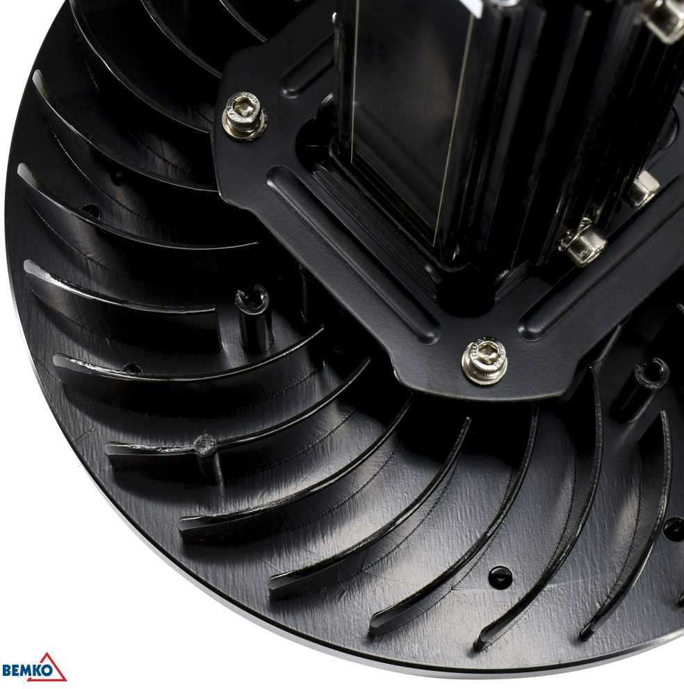 100W LED UFO šviestuvas ULTRAS, juodas, 4000K, IP65