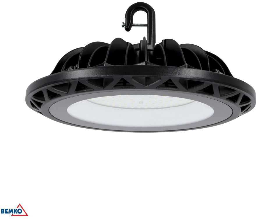 100W LED UFO šviestuvas VOYAGER, juodas, 6000K, IP65