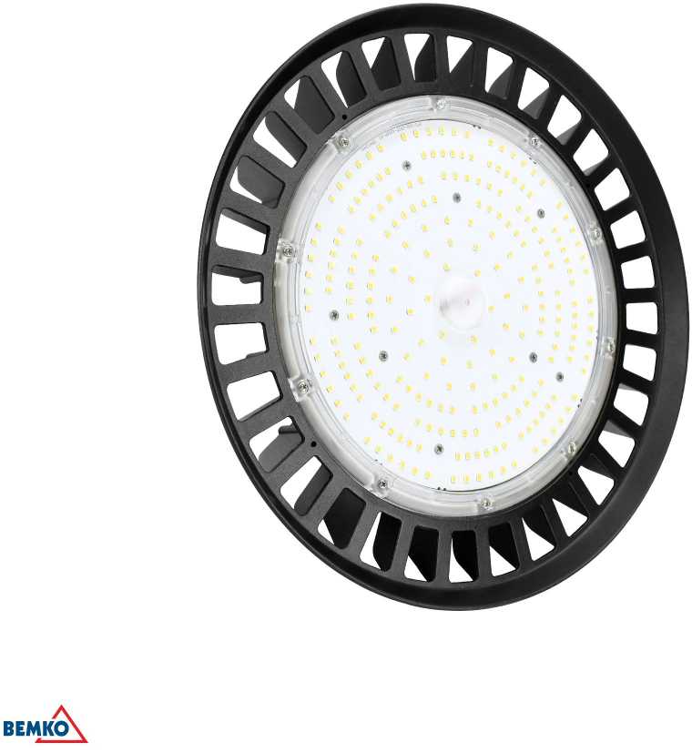 100W LED UFO šviestuvas VOYAGER, juodas, 4000K, IP65, 120°