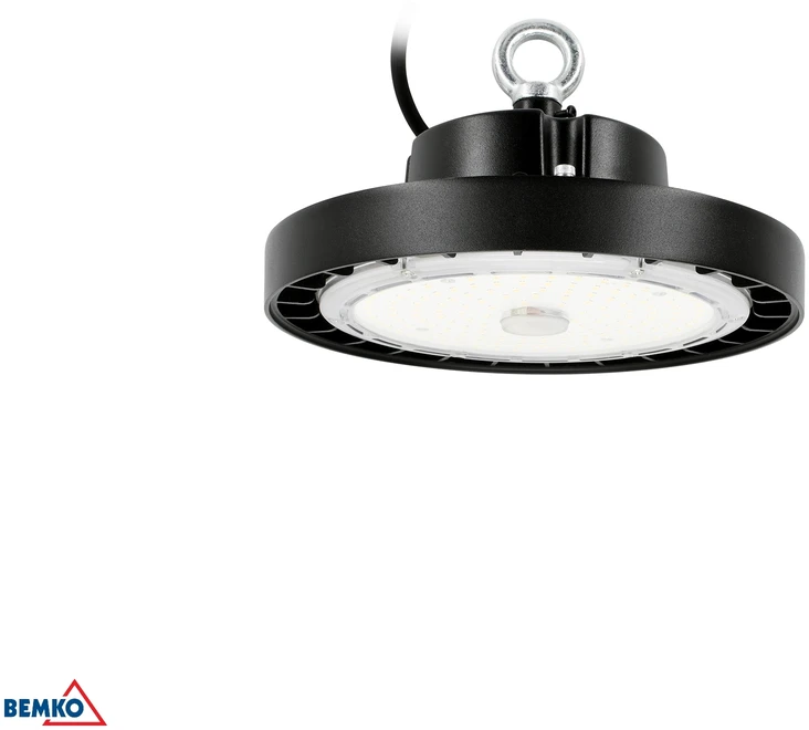 Bemko 100W LED UFO šviestuvas VOYAGER, juodas, 4000K, IP65, 120°