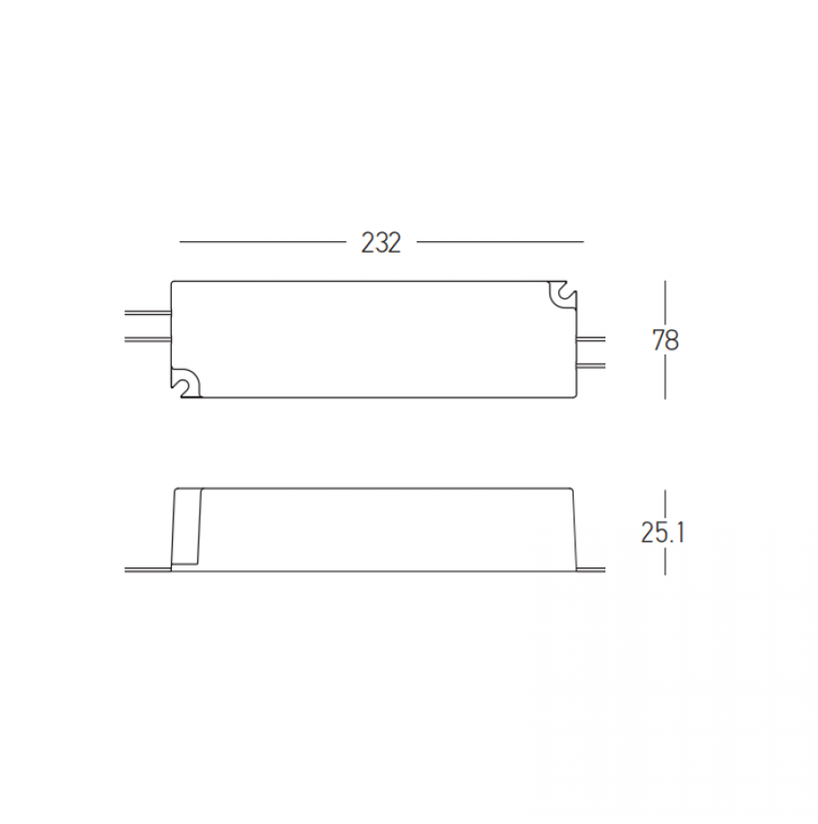 100W maitinimo šaltinis magnetinei sistemai ZAMBELIS MAGNETIC 3MM, baltas, 48V, PUSH/DALI, 25480