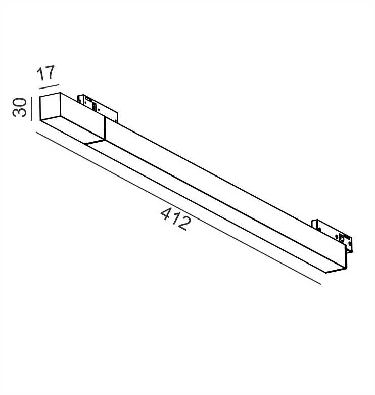 100W maitinimo šaltinis, skirtas magnetinei sistemai PICO_LINE, 24V, juodas