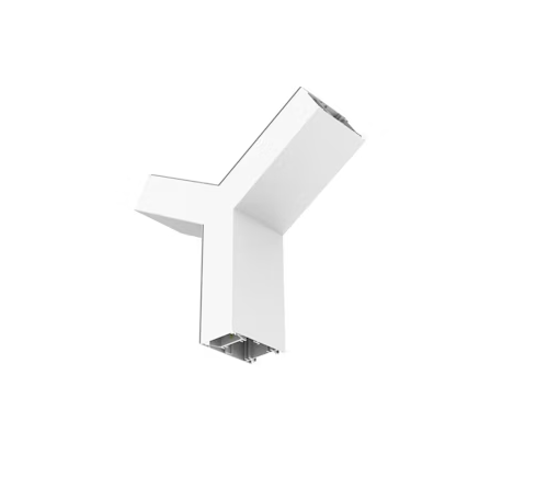 10,2W LED linijinio šviestuvo OFFICE LINEAR Y formos sujungimas, baltas, 3000/4000K, opalinis dangtelis