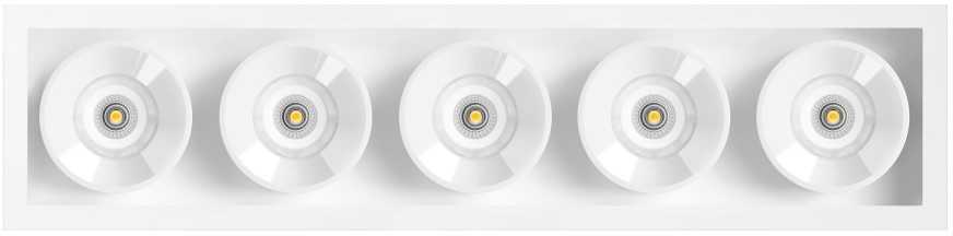 10,5W LED įleidžiamas šviestuvas Juodas FOSTER, matinės baltos sp., 3000K