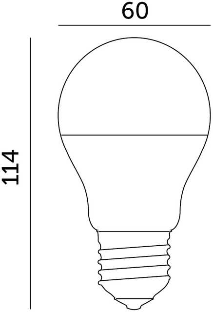 10,5W LED lemputė GS, E27, balta, 4000K, 200°
