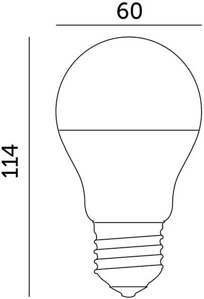 10,5W LED lemputė GS, E27, balta, 6500K, 200°