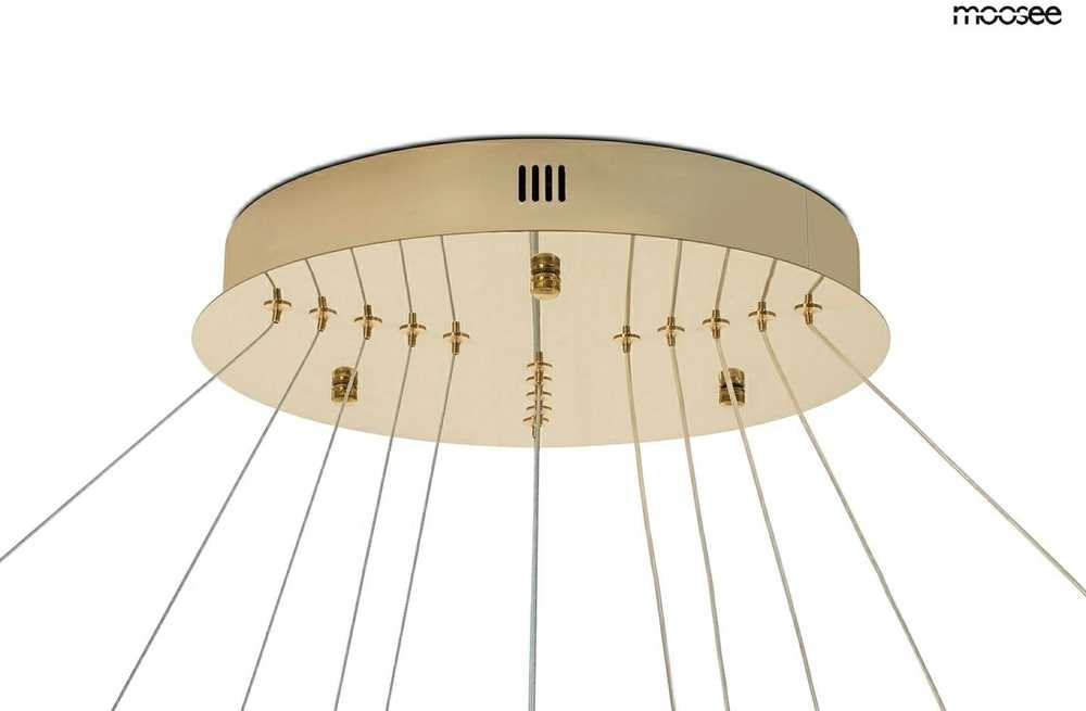 105W LED pakabinamas šviestuvas RING SLIM L, aukso sp., 3000K