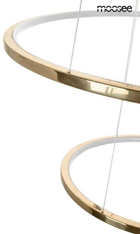 105W LED pakabinamas šviestuvas RING SLIM L, aukso sp., 3000K