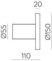 10,5W LED sieninis šviestuvas CHAMALEON, aukso sp., 3000K, A3975100OSP