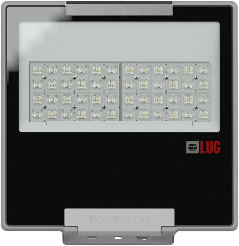 107W LED prožektorius POWERLUG, pilku korpusu, 4000K, IP65