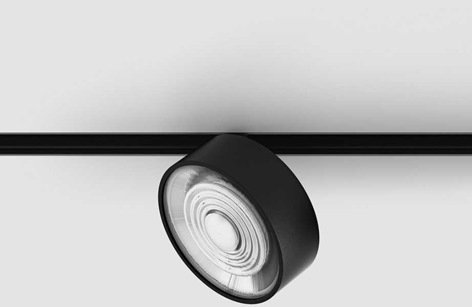 10,8W LED šviestuvas SOL į magnetinę sistemą IN_LINE, juodas, 3000K, 48V, 38°