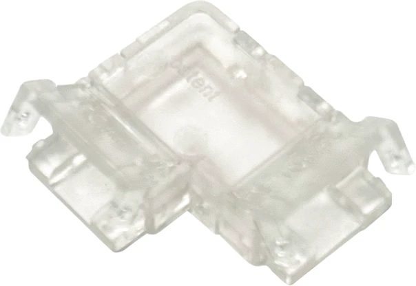 10mm LED juostos kampinė jungtis, skaidri, CORN10