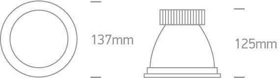 10W LED įleidžiamas šviestuvas, baltas, 3000K, dimeriuojamas, 10110K/W/W