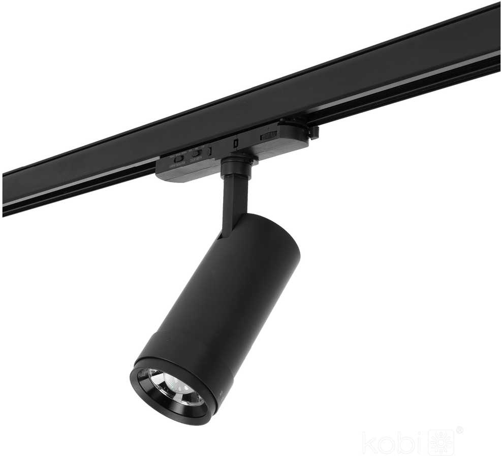 10W LED akcentinis šviestuvas į 3 fazių bėgelius NEXTRACK VISION, juodas, 3000/4000/5000K, 30-60°