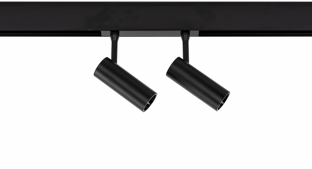 Lubinis šviestuvas 10W LED akcentinis šviestuvas RENO DOUBLE į magnetinę sistemą MAGNETIC, juodas, 3000K