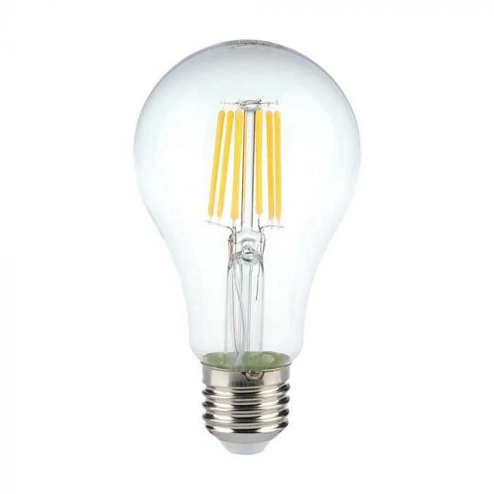 V-tac 10W LED filamentinė lemputė, E27, A60, 4000K