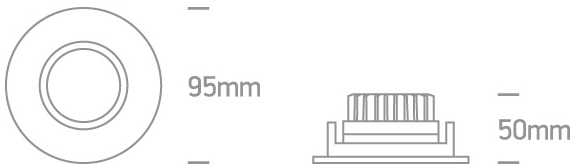 10W LED įleidžiamas pakreipiamas šviestuvas, baltas, 3000K, 11110E/W/W