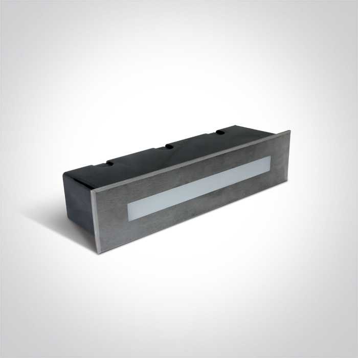 10W LED įleidžiamas sieninis lauko šviestuvas, nerūdijančio plieno sp., 3000K, 68072C/W